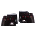 Pair Tail Lights For 1999-2004d Mustang Replacement For 3r3z13404aa 3r3z13405aa Fo2818109 Fo2819109 Rear Brake Lamps Red Smoke 