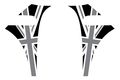 The Pixel Hut Gs00048 Union Jack A-panel Graphics For Mini Cooper R56 2007-2013 