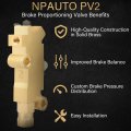 Pv2 Brake Proportioning Valve Disc Drum Front Drum Rear Brass 172-1353 Pv71 Combination Fit For Gm Ford Chevy Street Rod