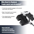X Autohaux 81230-c5100 Power Tailgate Lift Gate Latch Assembly Rear Trunk Lock Actuator Motor For Kia Sorento 2016-2020