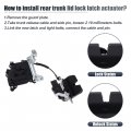 X Autohaux 81230-c5100 Power Tailgate Lift Gate Latch Assembly Rear Trunk Lock Actuator Motor For Kia Sorento 2016-2020