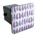 Painterly Feathers Pattern Tow Trailer Hitch Cover Plug Insert