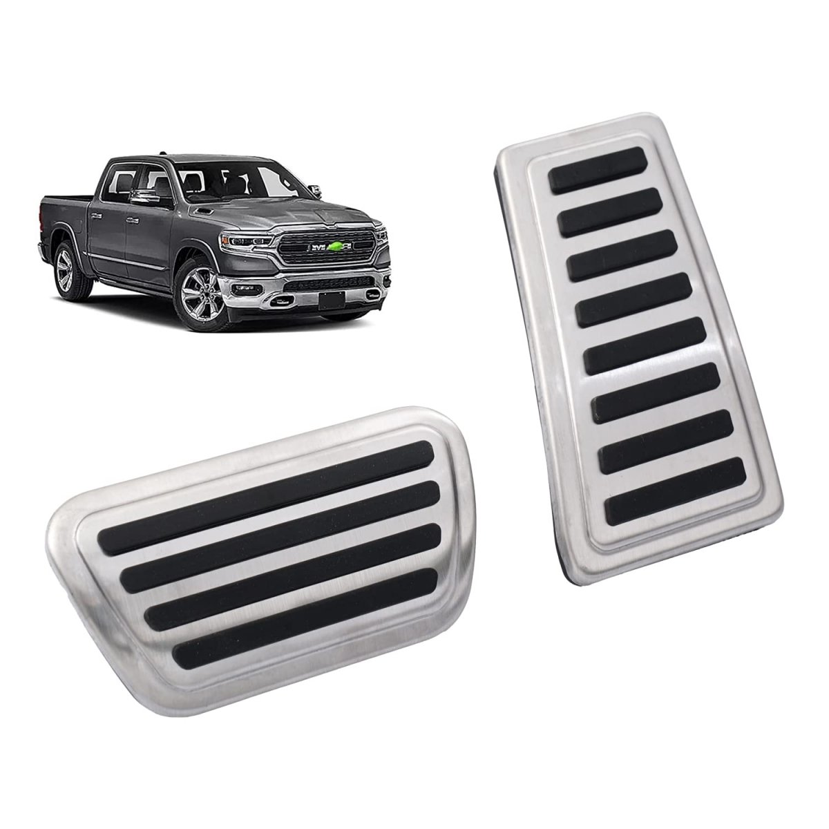 Pedal Cover Dodge Ram 1500 2019 2020 2021 2022 Accessories Anti-slip Aluminum Alloy Accelerator Gas Brake Pads Not Fit Trx