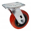2708 Fractional 5 Wheel Heavy Duty Flange Mount Swivel Caster 
