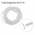 Uxcell Silicone Foam Seal Strip 2mm 0 08 Dia 5 Meters 16 41 Ft Long Sponge Rubber Weather Round Cord Solid For Diy Gasket