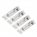 Home Office Gate Lock Safety Door Barrel Bolt Latch Hasp Stapler 4pcs 
