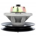 Ocpty Spindle Assembly W Pulley Replaces For John Deere Am121342 Am121229 Set Of 2