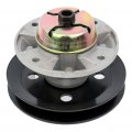 Ocpty Spindle Assembly W Pulley Replaces For John Deere Am121342 Am121229 Set Of 2