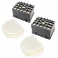 Hqrp 2-pack Filter Kit For Shark Rotator Nv450 Nv451 Rocket Nv472 Nv480 Nv481 Nv482 Nv484 Professional Upright Vacuum Xff450 