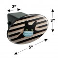 Quarantine Cat In Window Oval Tow Trailer Hitch Cover Plug Insert