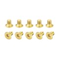Flat Head Socket Cap Screws M2 5-0 45 X 4mm Brass Inner Hex Drive Fasteners Bolts 24pcs 