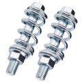 2sets Car Exhaust Manifold Bolts Muffler Repair Kit Steel M10x1 5 Mm And Nuts Flange With Springs For Gasket Reduce Vibration 