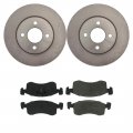 A-partrix 4 Front Replacement Brake Kit Rotors Metallic Pads Fits Plymouth Caravelle 1985-1987 Reliant 1983-1987 Chrysler 
