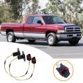 Culmkari 2 License Plate Light Wire Harnesses Rear Fits For 1994-2002 Dodge Ram 1500 2500 3500 Replaces 5179988ac