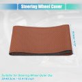 Uxcell Hand Sewn Steering Wheel Cover Stitch With Needle And Thread Universal Fit 15 4-16 Inch 39-40 5cm Dia For Car Truck Suv