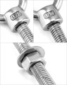 Threaded Eyebolts 20 Pack 3 8 X 6 Long Stainless Steel Marine Grade Shoulder Eye Bolt