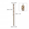 Uxcell 12pcs Jobber Drill Bits 2mm 0 079 Black Nitride Gold Titanium Coated M2 High Speed Steel Hss Twist For Stainless