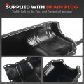 A-premium Engine Oil Pan Sump With Drain Plug Compatible Jeep Cherokee 1987-1995 Comanche 1987-1992 Wagoneer 1987 Wrangler L4 2