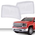 Headlight Lens Lamp Cover For Chevy Silverado 1500 2007-2013 Fit 2500hd 3500 2007-2014 Clear