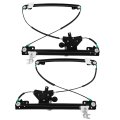 Power Window Regulator And Motor Front Driver Passenger Side For 2013-2021 Nissan Pathfinder Set Of 2 