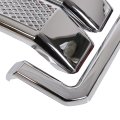 Kuafu Grille Trim Compatible With 2011-2016 Ford F-250 F-350 F-450 F-550 Super Duty Front Mesh Grill Cover Chrome Plastic Abs