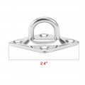 Uxcell 316 Stainless Steel 5mm Thick Ring Sail Shade Pad Eye Plate Marine Boat Rigging 6pcs