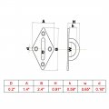 Uxcell 316 Stainless Steel 5mm Thick Ring Sail Shade Pad Eye Plate Marine Boat Rigging 6pcs