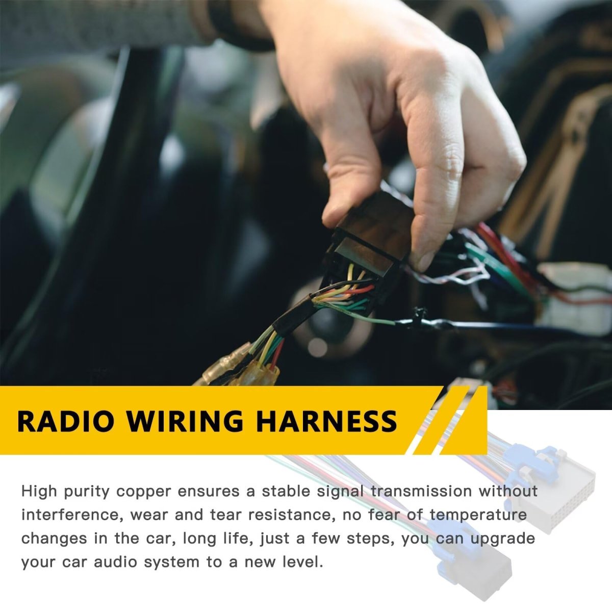 Car Stereo Radio Wiring Harness Plug Kit Replaces Part 71-2003-1 Fit For G M C Canyon 2004 2005 2006 2007 2008 2009 2010