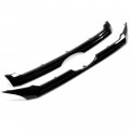 Hecasa Center Grille Trim Compatible With Ford Edge 2011-2014 Upper Molding Black Trims Set 2pcs Replacement For Bt4z-8200-cptm
