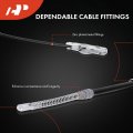 A-premium Rear Driver And Passenger Side Parking Brake Cable Assembly Compatible With Ford Models F-150 F150 2004-2005 Crew Cab