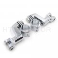 Httmt Mt216-050- Chrome Longhorn Offset Peg Mounts 1 Magnum Clamp Compatible With H-d