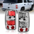 Amerilite Chrome Led Replacement Brake Tail Lights Set For Chevy Tahoe Suburban Gmc Yukon Passenger And Driver Side