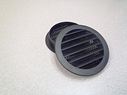 Maurice Franklin 3 Round Plastic Vent Black Package Of 4