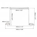 Uxcell U Shaped Connector Bracket 78 X 82mm 304 Stainless Steel For Door Closed Bar Holder Strut Channel 6pcs