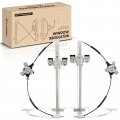 A-premium Manual Window Regulator Compatible With Dodge Dakota 2005-2010 Mitsubishi Raider 2006-2009 Ram 2011 2-pc Set Rear