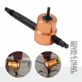 360 Degree Double Headed Sheet Metal Nibbler Drill Attachment Cutter With Extra Punch And Die 1 Cutting Hole Accessory Step Bit