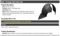 Right Passenger Side Fender Liner Compatible With 2016-2019 Chevy Camaro Without Zl1 Package And Auxiliary Radiator