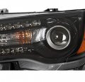 Led Drl Projector Headlight Headlamp Lamp Black Driver Side For 2011-2014 Chrysler 300
