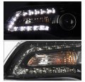 Led Drl Projector Headlight Headlamp Lamp Black Driver Side For 2011-2014 Chrysler 300