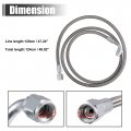 X Autohaux 4an Turbo Oil Feed Line 48 Length Stainless Steel Braided An4 90 Degree Straight Hose End Remote Turbocharger Drain
