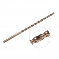 Uxcell M35 High Speed Steel Parabolic Flute Drill Bit 8mm Drilling Diameter 200mm Length Gold Oxide Cobalt Round Shank