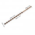 Uxcell M35 High Speed Steel Parabolic Flute Drill Bit 8mm Drilling Diameter 200mm Length Gold Oxide Cobalt Round Shank