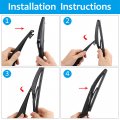 X Autohaux Rear Windshield Wiper Blade Arm Set For Lexus Ct200h 2011-2017 Scion Xd 2008-2013