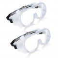Anti Fog Safety Goggles Over Glasses Lab Work Eye Protective Eyewear Clear Lens Splash Cover Protection 2-pack 