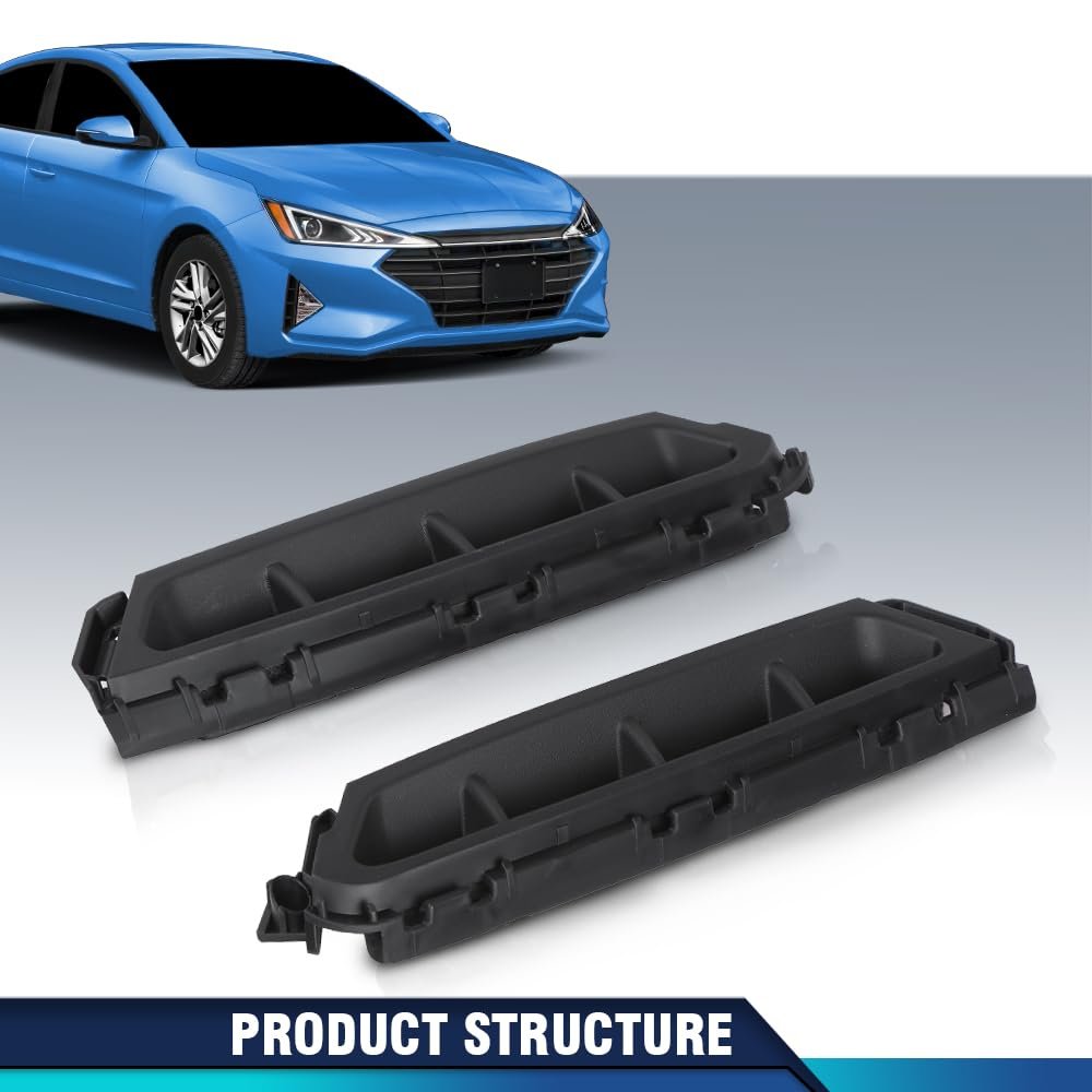Pair Front Bumper Air Curtain Grilles Left Right For Hyundai Elantra 2019-2020 86562-f2aa0 86561-f2aa0 86562f2aa0 86561f2aa0