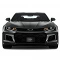 Ipick Image Made For Chevrolet 3d Gunmetal Gray Metal Logo On Black Carbon Fiber Pattern Stainless Steel License Plate