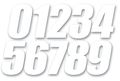 Dcor Individual Numbers 6in No 1 White 45-16-1 