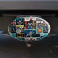 Batman Comic Pattern Oval Tow Trailer Hitch Cover Plug Insert