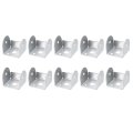 10 Pcs U Shaped Metal Fastener Brackets For Guardrail Or Partition Connection 32 X 34 30mm Galvanized Iron Bracket 1 In Panels 
