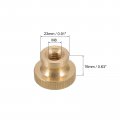 Uxcell Knurled Thumb Nuts 4pcs M8 X D23mm H16mm Brass Nut With Collar High Head Through Hole Adjusting For 3d Printer Parts